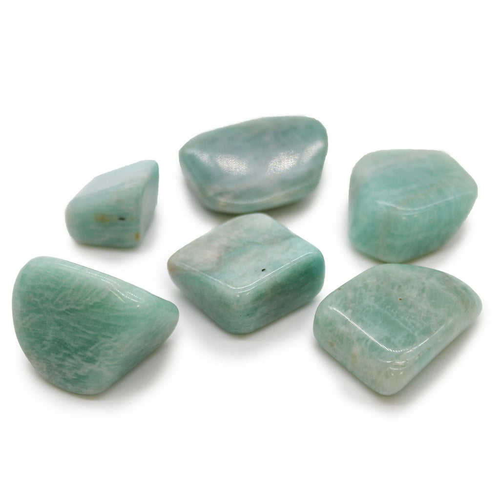 XL Tumble Stones - Amazonite (Pack of 18)