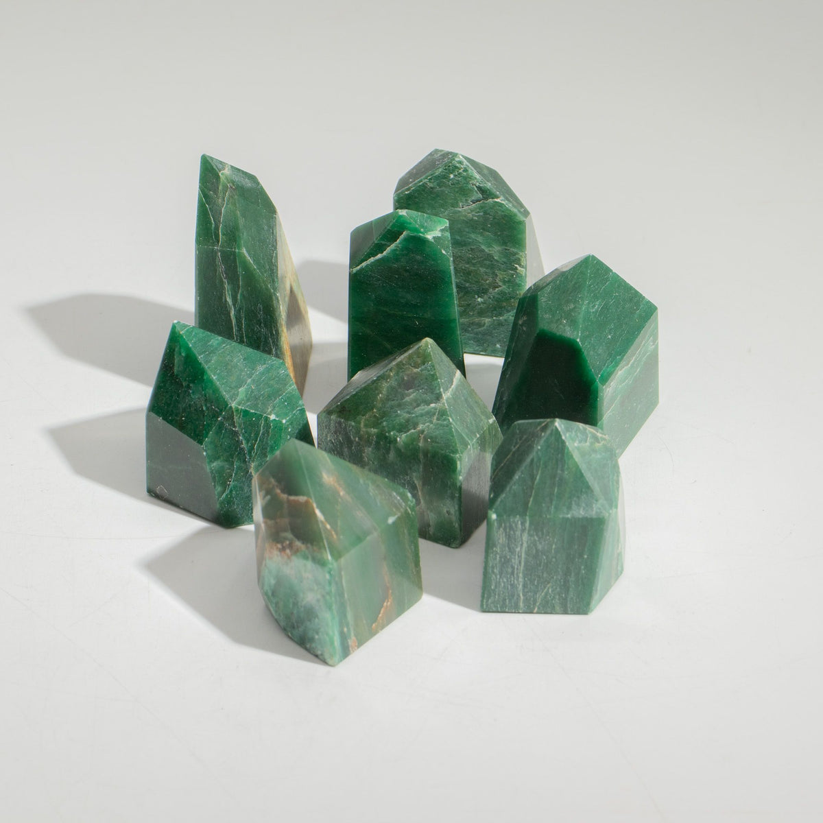 Indian Jade Crystal Points - 0.5kg Bag - view 4