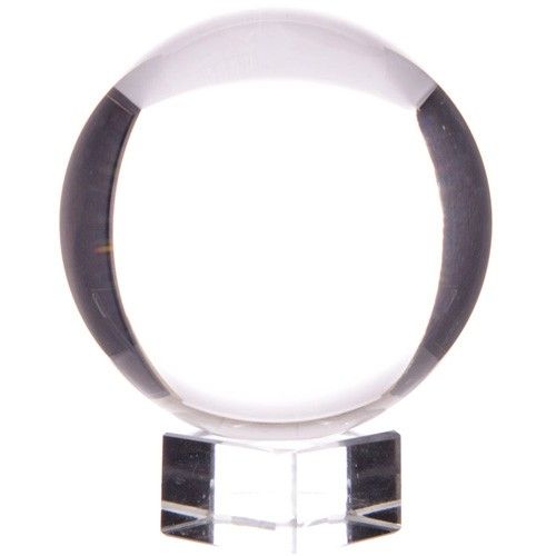 Crystal Ball on Stand - 8 Inch