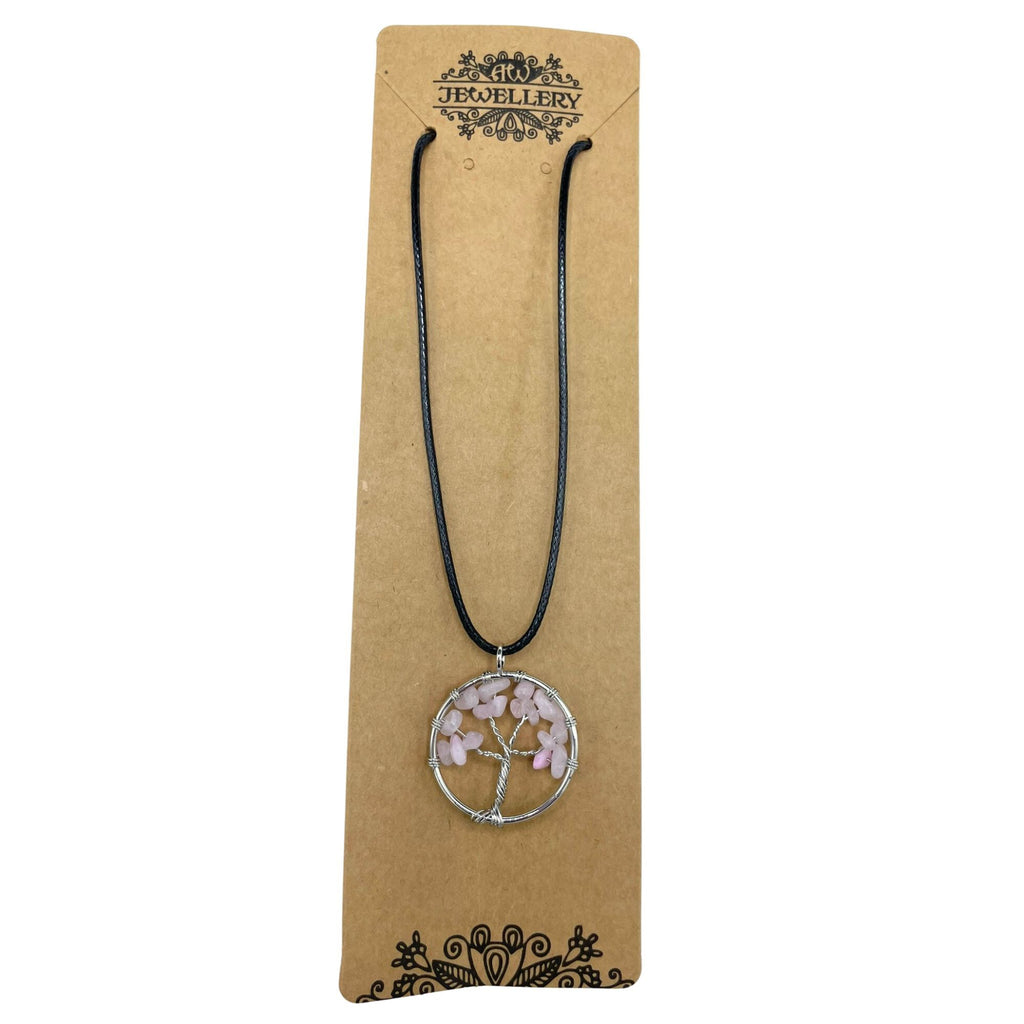 Tree of Life Pendant - Rose Quartz - view 5
