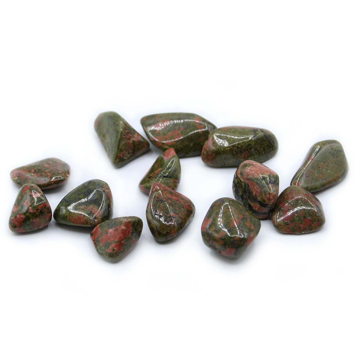 L Tumble Stones - Unakite (Pack of 24)