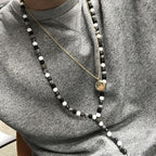 Buddha / Black Stone - Gemstone Necklace - view 3