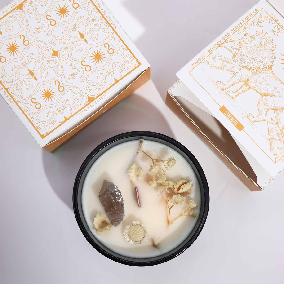 Hop Hare Crystal Magic Flower Candle - The Lion - view 4