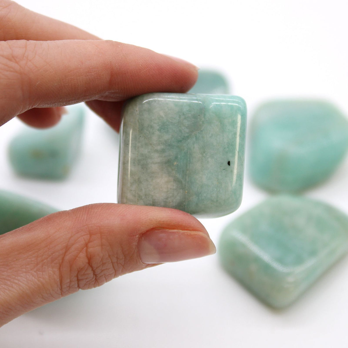 XL Tumble Stones - Amazonite (Pack of 18) - view 2