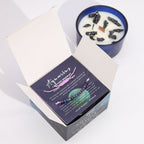 Zodiac Crystal Candle with Gemstone Bracelet - Aquarious - view 2