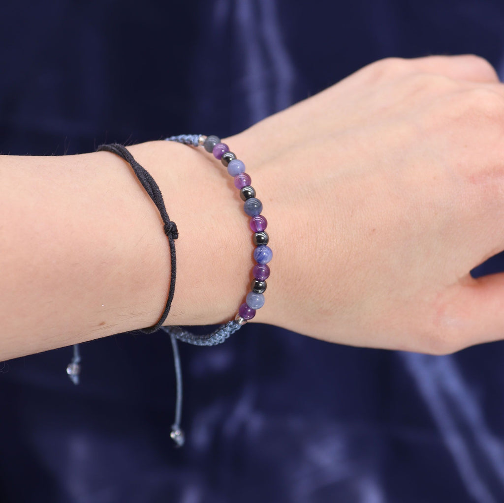Zodiac Crystal Candle with Gemstone Bracelet - Sagittarius - view 4