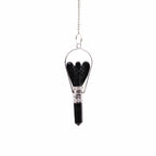 Angel Pendulum with Ring - Black Agate - view 3