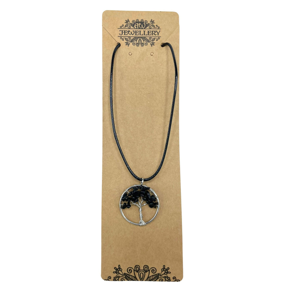 Tree of Life Pendant - Black Agate - view 4