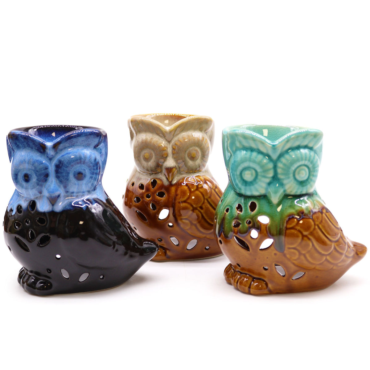 Classic Rustic Oil Burner - Owl Side-on (assorted) - view 5