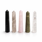 Gemstone Six Face Obelisk Point approx 11cm - Smoky Quartz - view 2