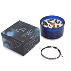 Zodiac Crystal Candle with Gemstone Bracelet - Capricorn - view 2