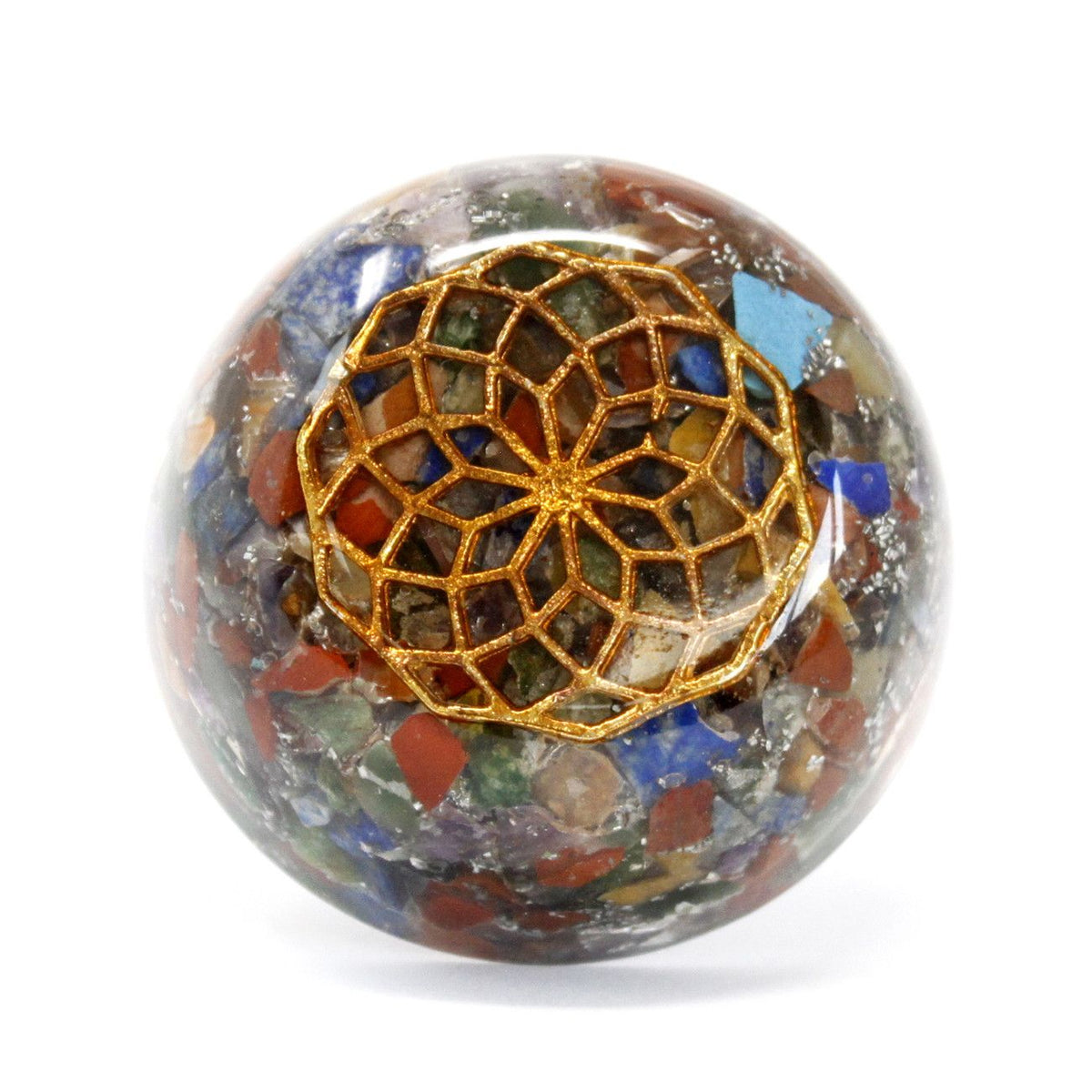 Orgonite Desk Power Packs - Multi Stone Dome - view 2