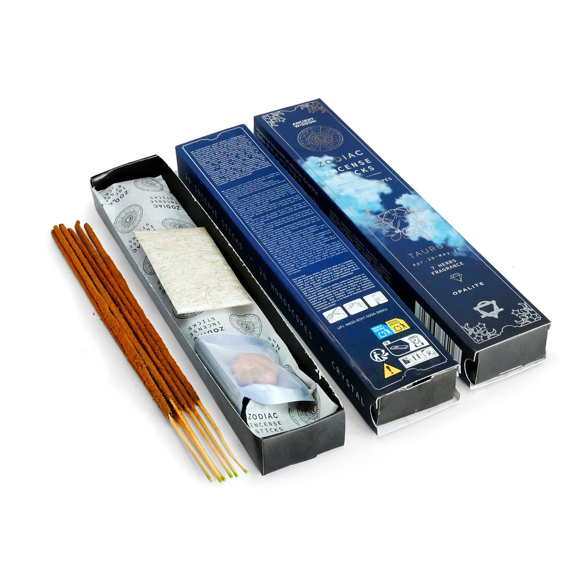 7 Herbs Zodiac Gemstone Crystal Incense - Taurus - view 3