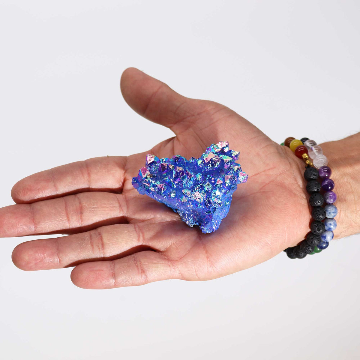 Med Enhanced Quartz - Aura Aqua Halo Quartz - view 3