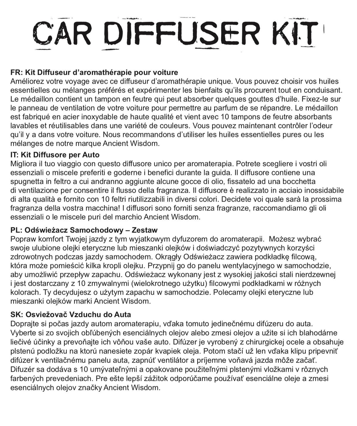 Car Diffuser Kit - Football - view 10