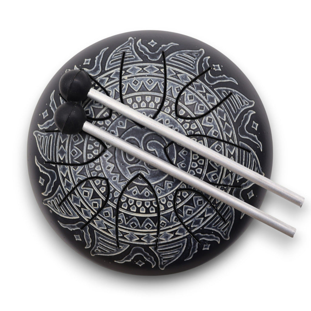 Steel Tongue Drum Om Mandala Engraved - 16cm