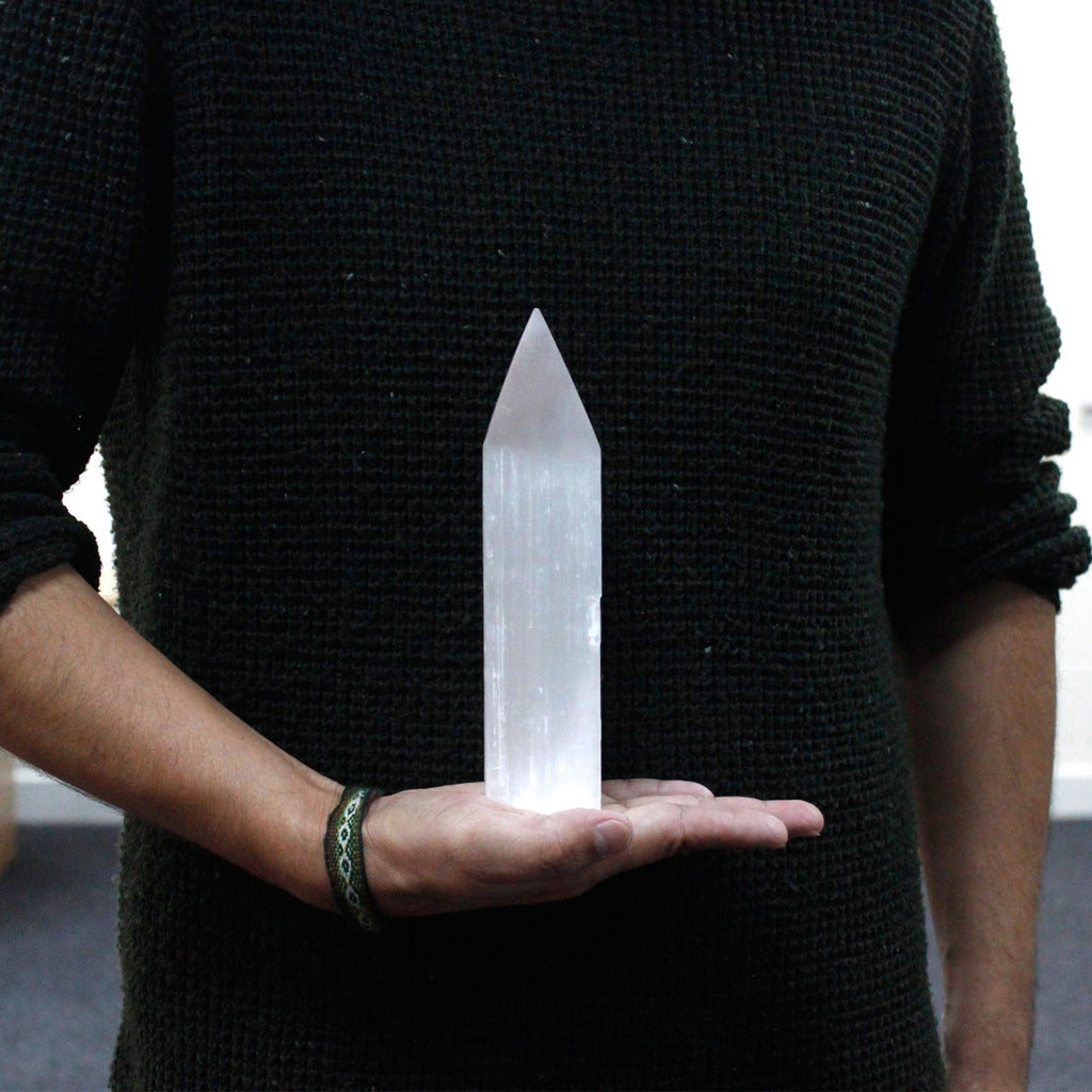 Selenite Pencil Point Tower - Large - view 2