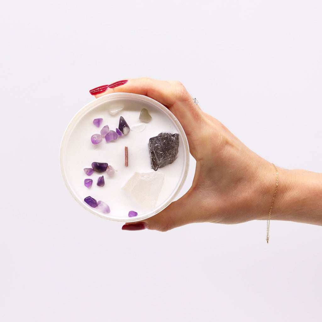 Chakra Crystal Candles - Crown Chakra - view 4
