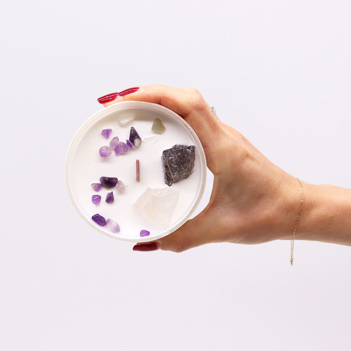 Chakra Crystal Candles - Crown Chakra - view 4