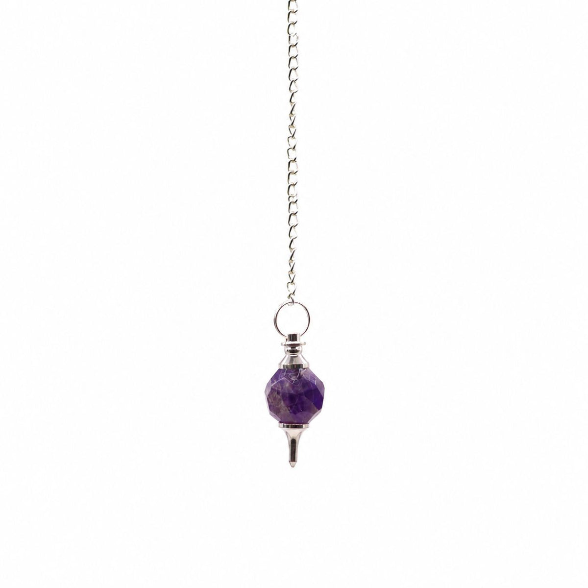Faceted Gemstone Pendulum - Amethyst - view 2