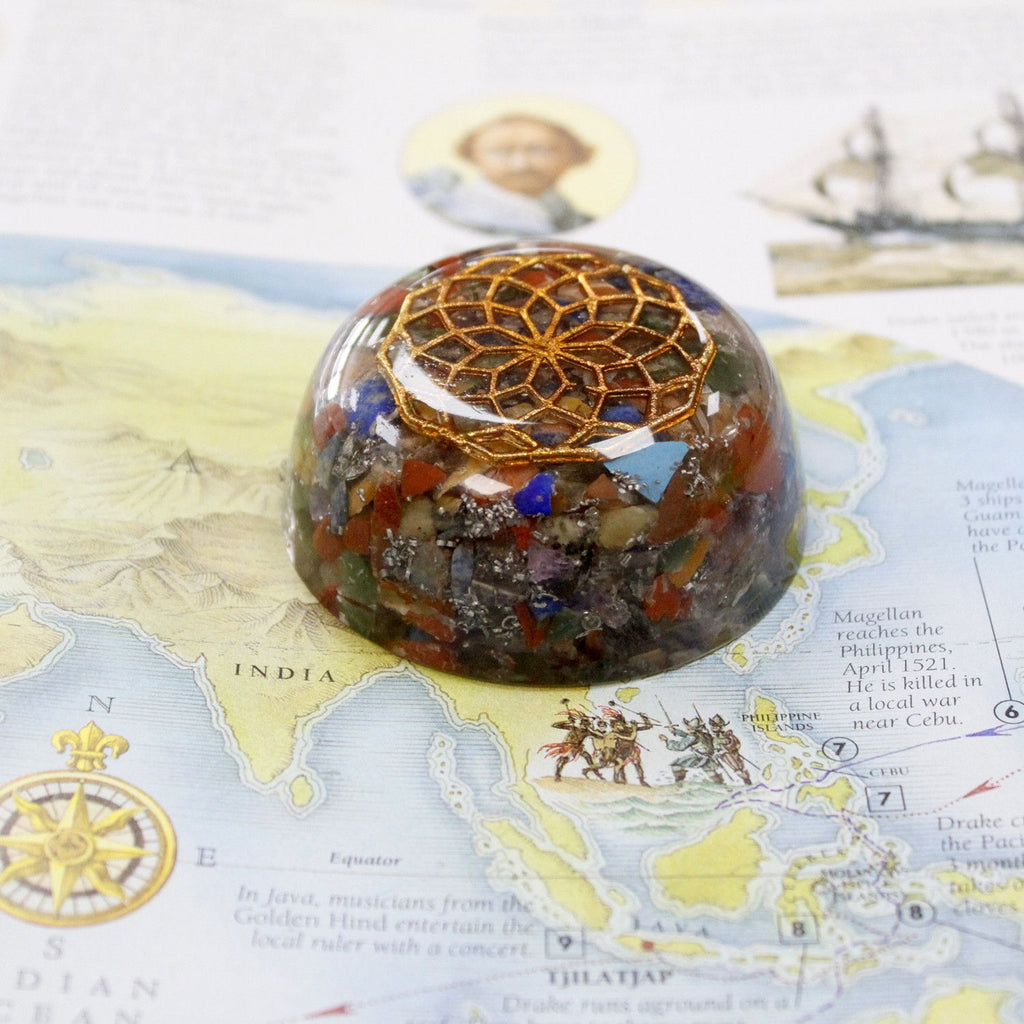 Orgonite Desk Power Packs - Multi Stone Dome - view 5