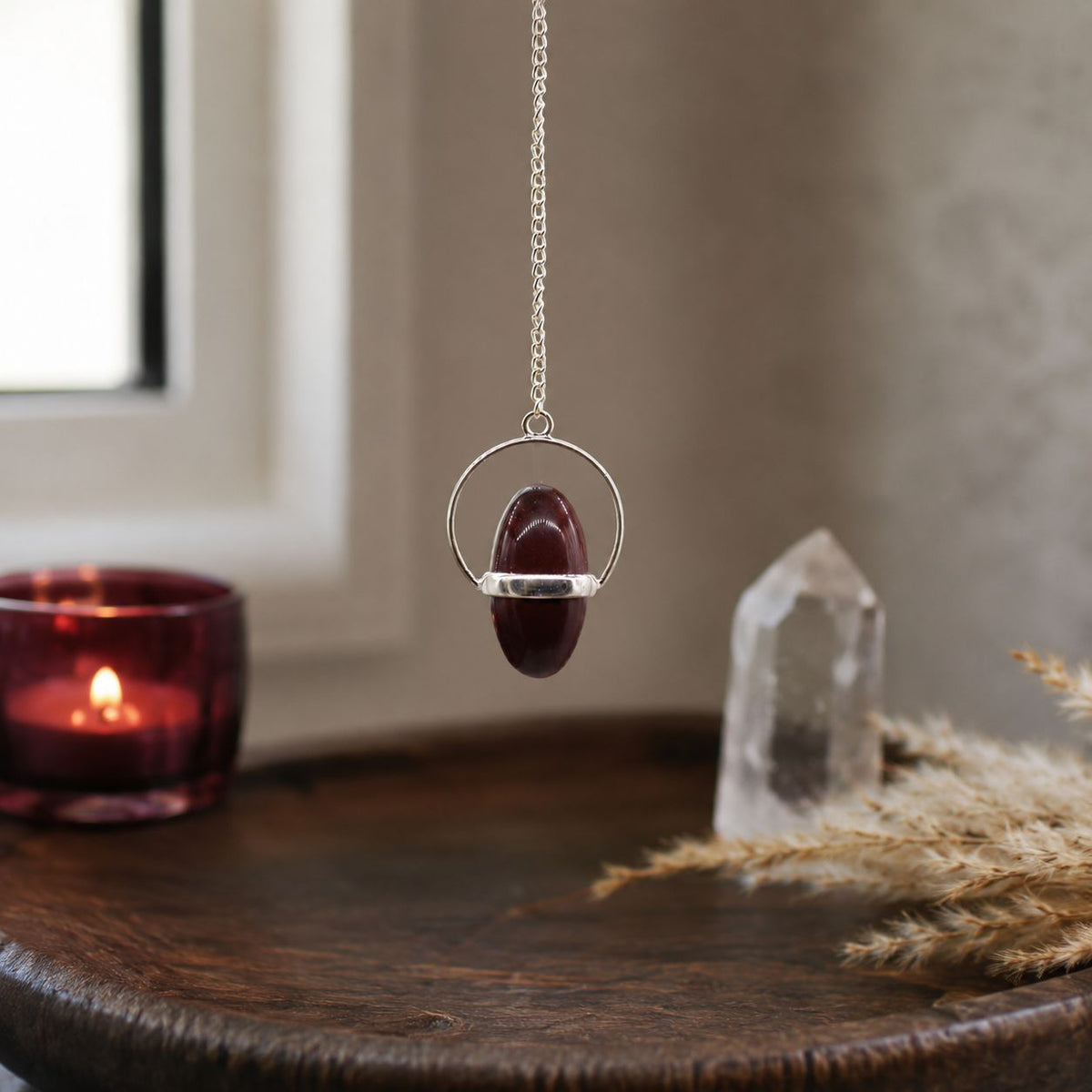 Shiva Lingam with Band Pendulum - view 3
