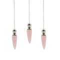 Secret Cavity Discovery of Truth Pendulum - Rose Quartz - Silver Plated