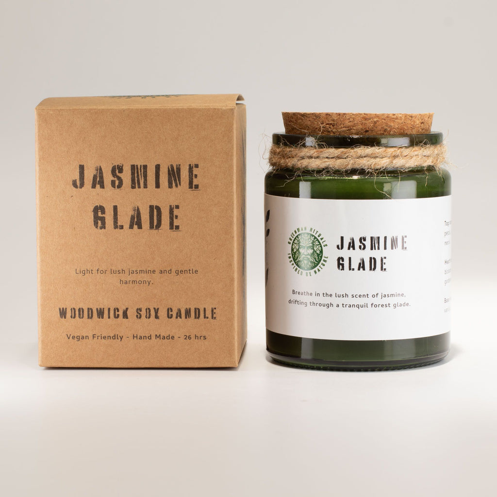Greenman Woodwick Soy Candle - Jasmine Glade - view 2