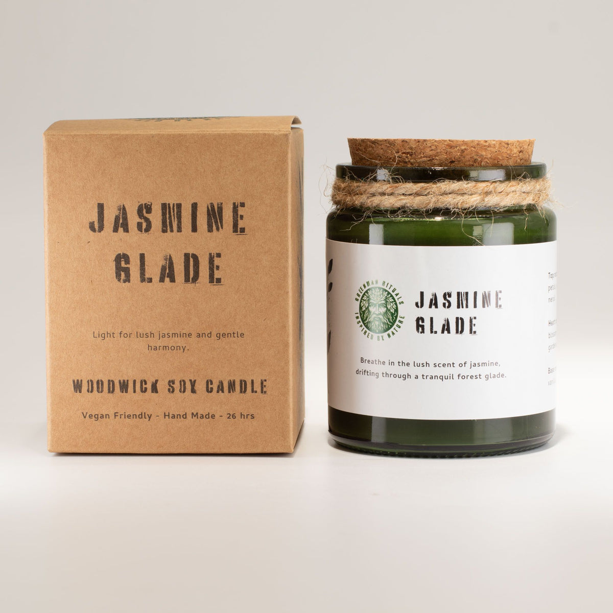 Greenman Woodwick Soy Candle - Jasmine Glade - view 2