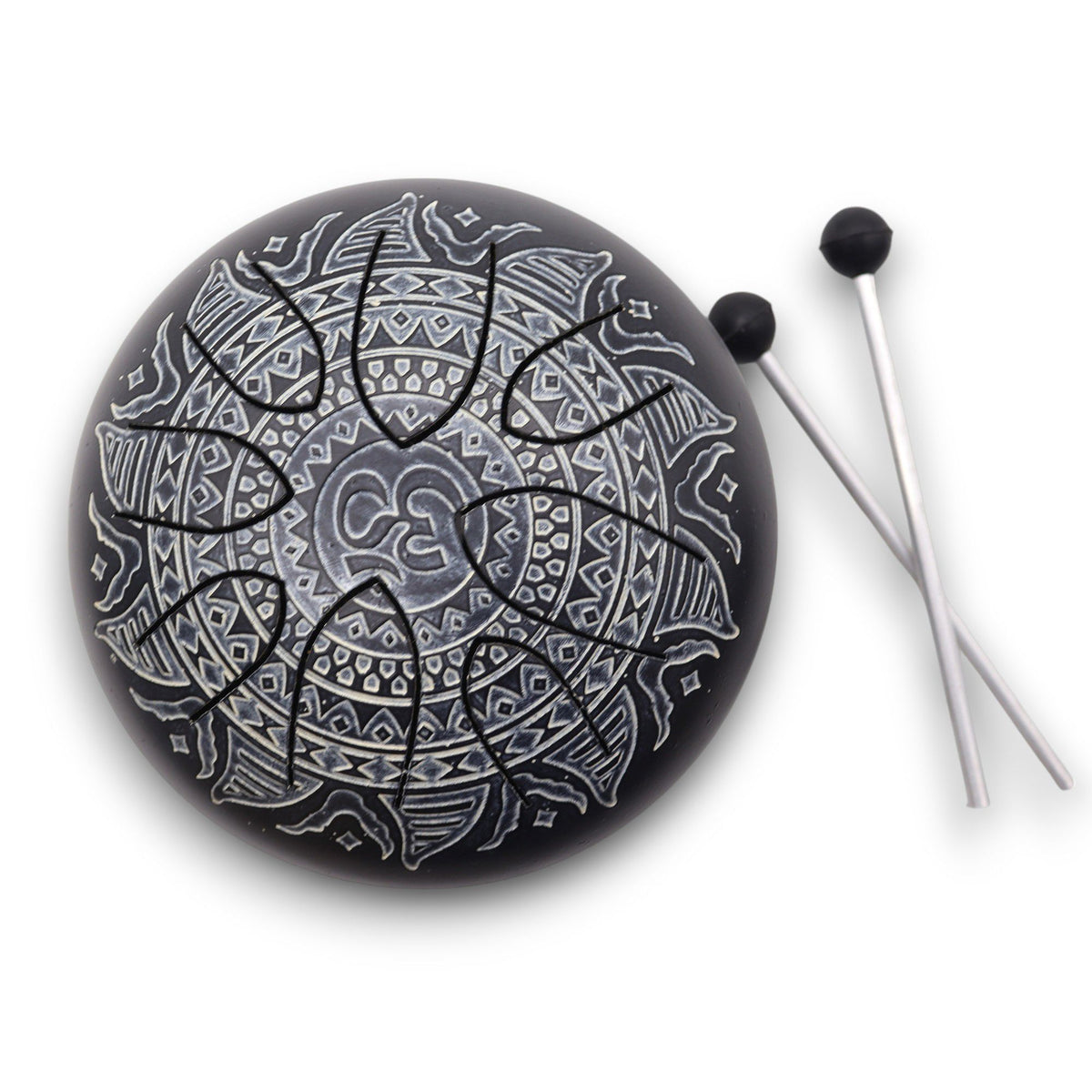 Steel Tongue Drum Om Mandala Engraved - 16cm - view 2