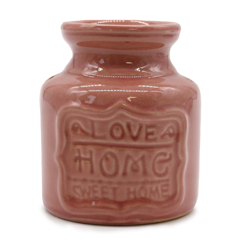 Lrg Home Oil Burner - Love Home Sweet Home - Dusky Pink