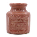 Lrg Home Oil Burner - Love Home Sweet Home - Dusky Pink