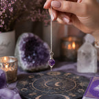 Faceted Gemstone Pendulum - Amethyst - view 3