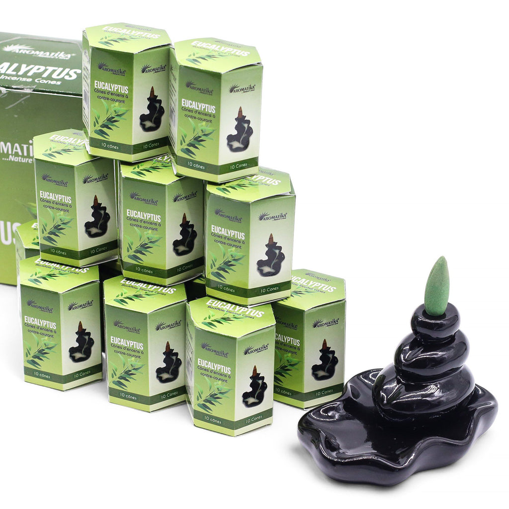 Pack of 10 Masala Backflow Incense - Eucalyptus - view 6