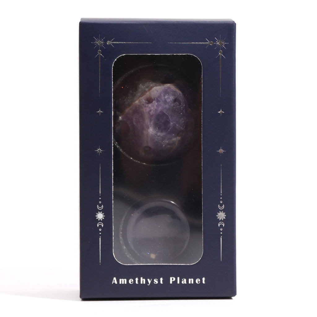 Amethyst Planet on a Goldstone Stand (JUPITER) - view 5