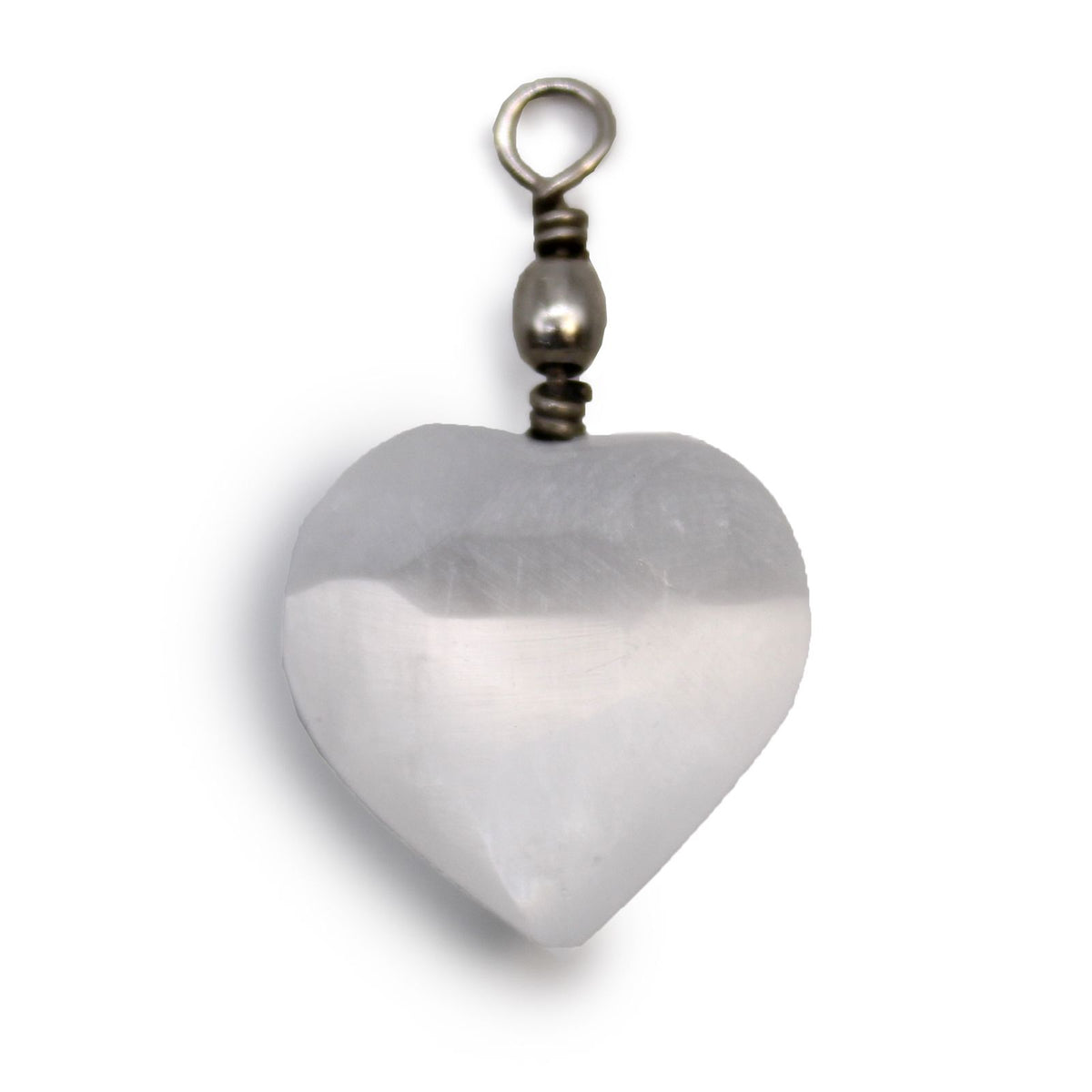 Selenite Heart Pendant - view 6