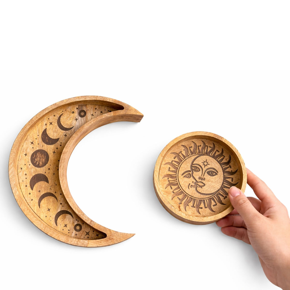 Moon Shaped Round Tray S/2 - view 2