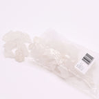 Rough milky quartz chunks piled on cotton canvas - view 4