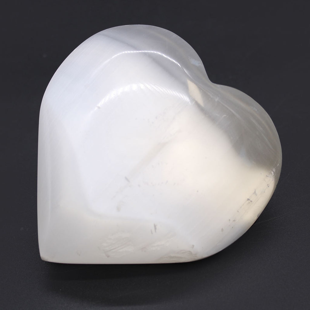 Selenite Heart - Large - view 2