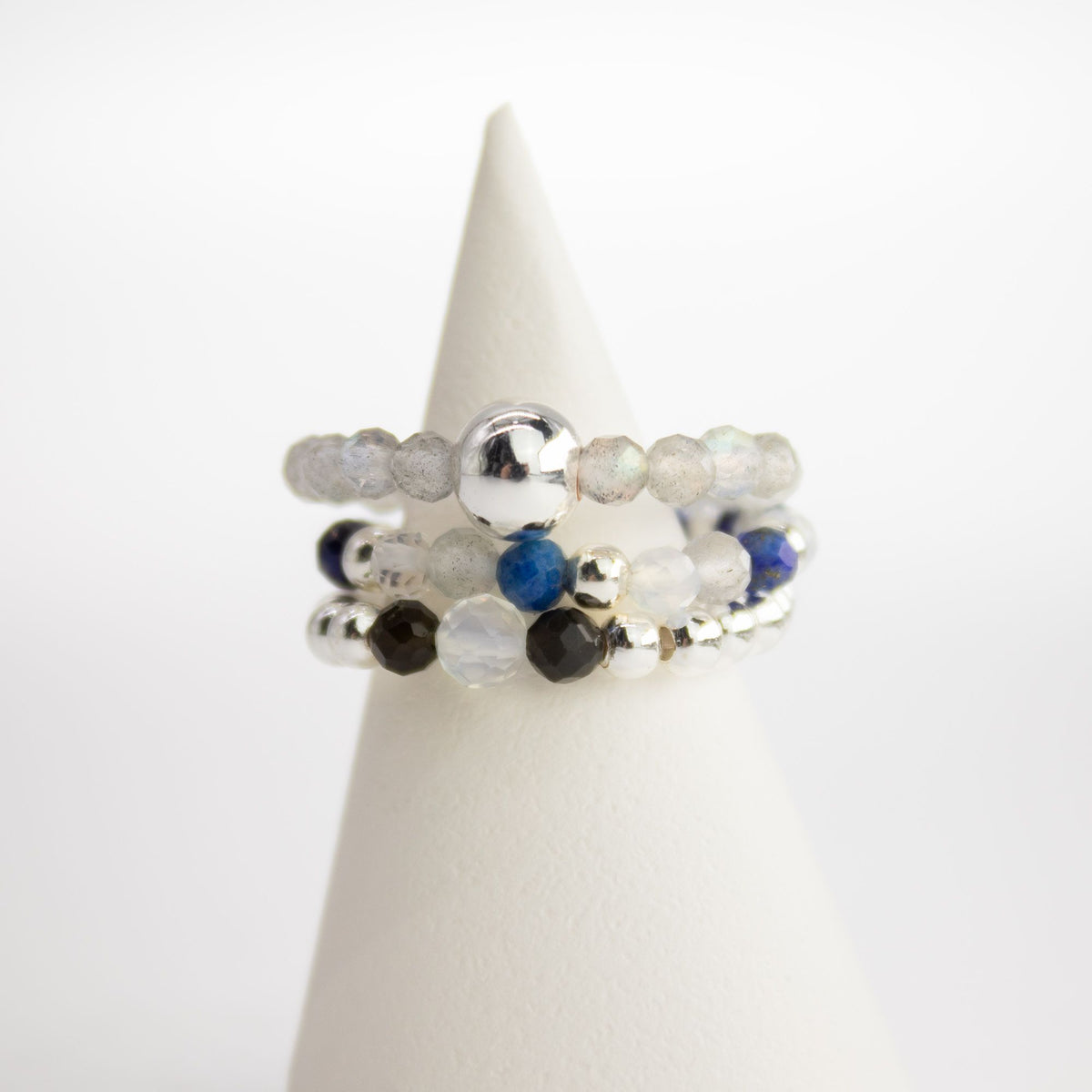 Nymph Spirit Gemstone Ring Set - Northern Lights - view 2