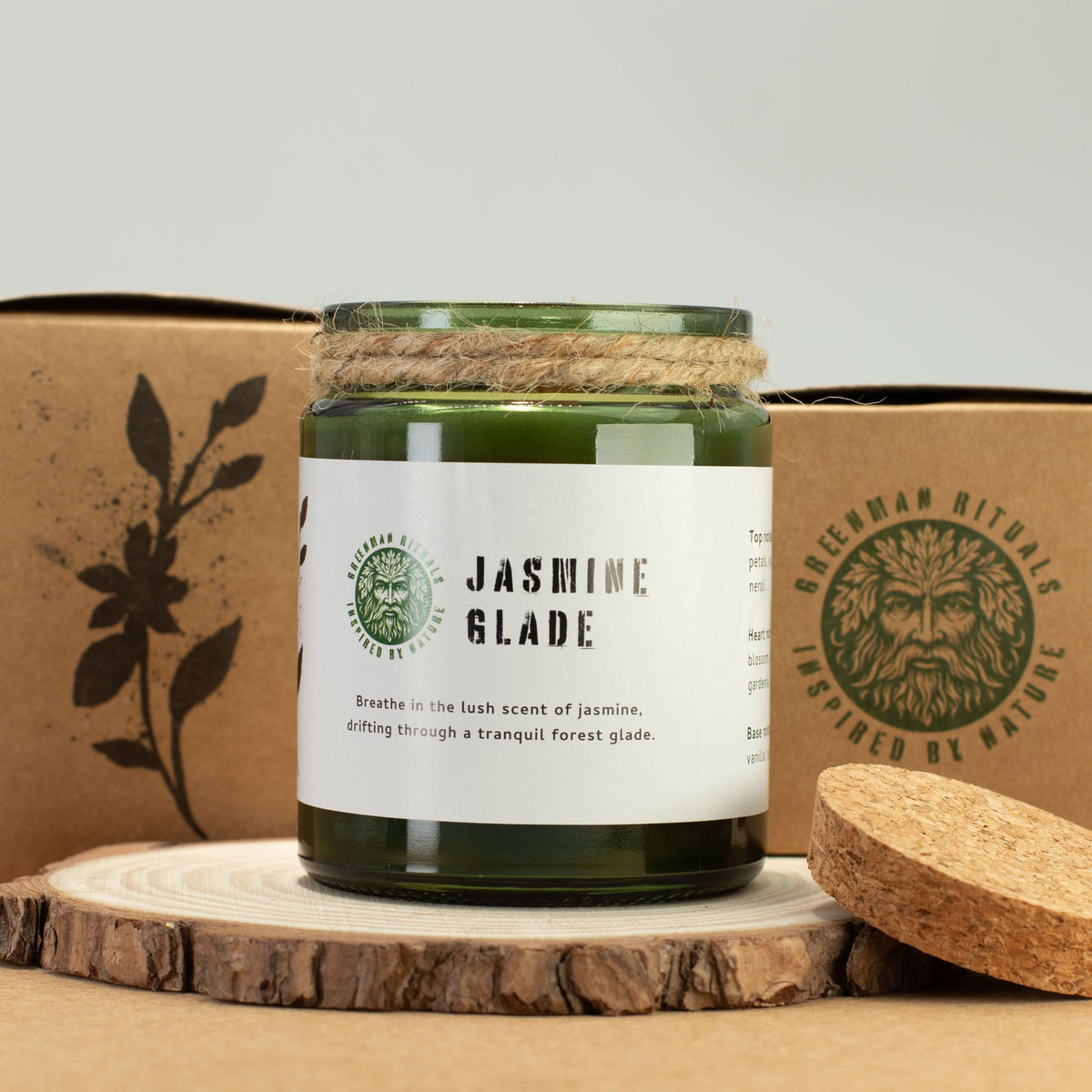 Greenman Woodwick Soy Candle - Jasmine Glade - view 5