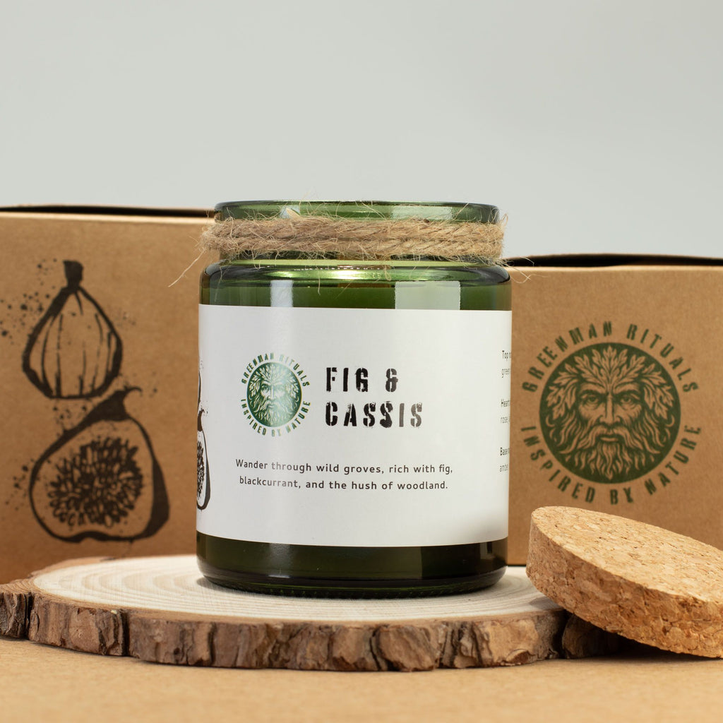 Greenman Woodwick Soy Candle - Fig & Cassis - view 4