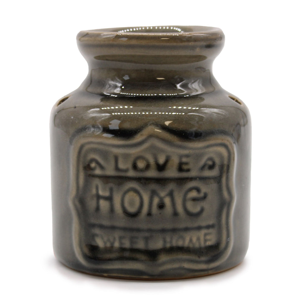 Lrg Home Oil Burner - Love Home Sweet Home - Grey - view 2