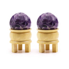 Gemstone Faceted Healing Ball & Stand - Amethyst - view 4