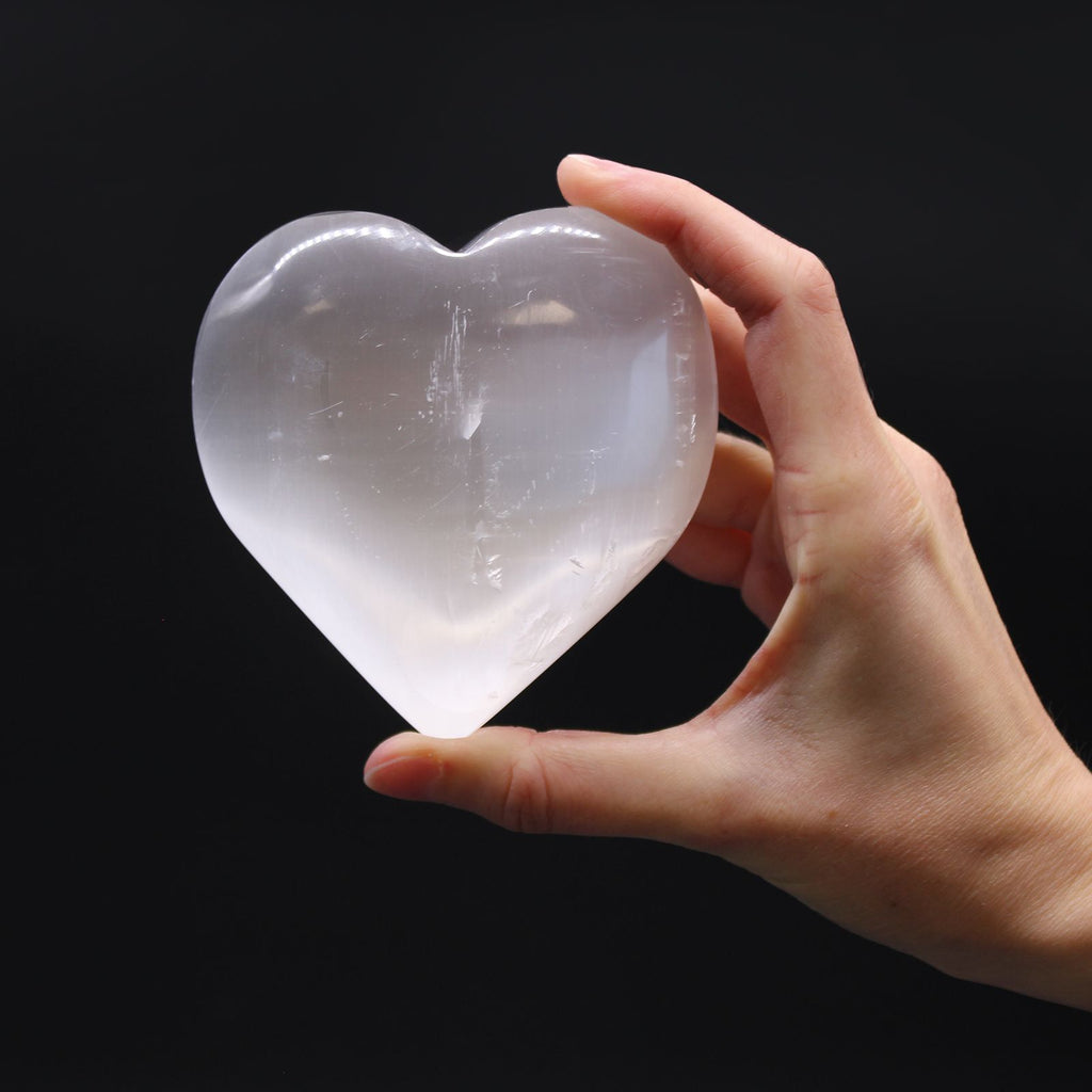 Selenite Heart - Large - view 3