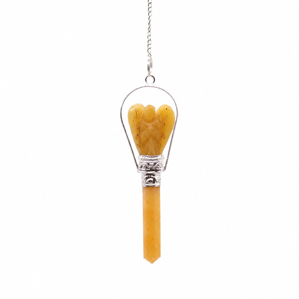 Angel Pendulum with Ring - Yellow Quartz - view 2