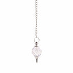 Faceted Gemstone Pendulum - Rock Quartz - view 3