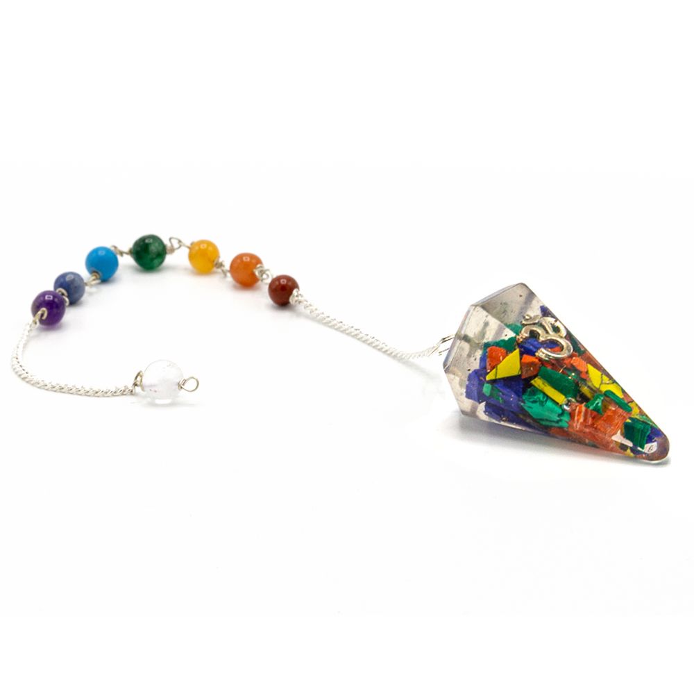 Orgonite Power Chakra Pendulum - Om - view 2