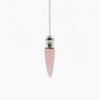 Secret Cavity Discovery of Truth Pendulum - Rose Quartz - Silver Plated - view 2