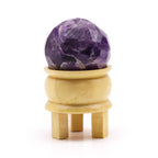 Gemstone Faceted Healing Ball & Stand - Amethyst - view 3